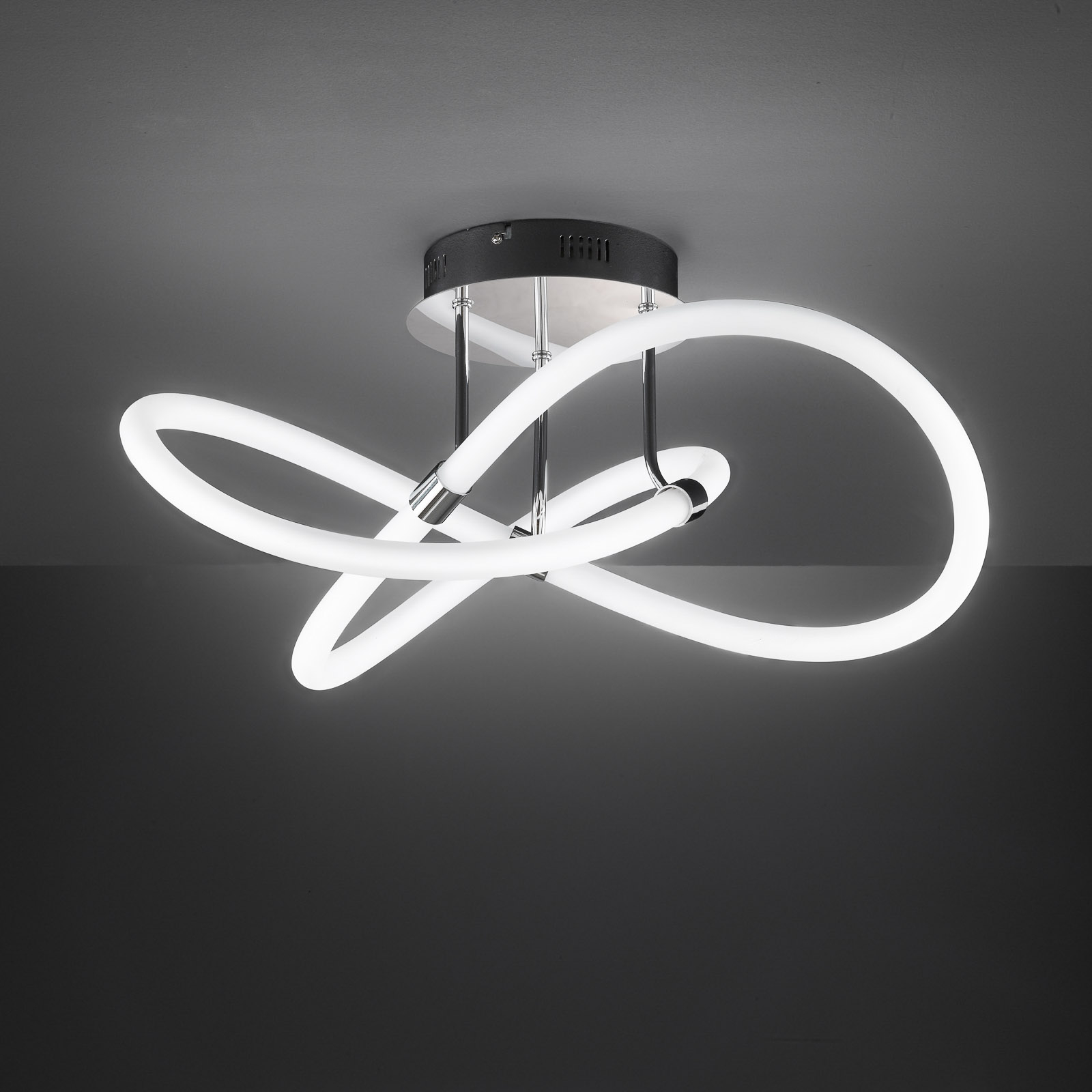 LED-kattovalaisin Mira kaukosäätimellä, Ø 57,5 cm