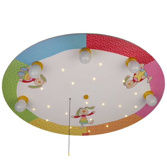 Rainbow Rabbit - pyöreä LED-kattovalaisin