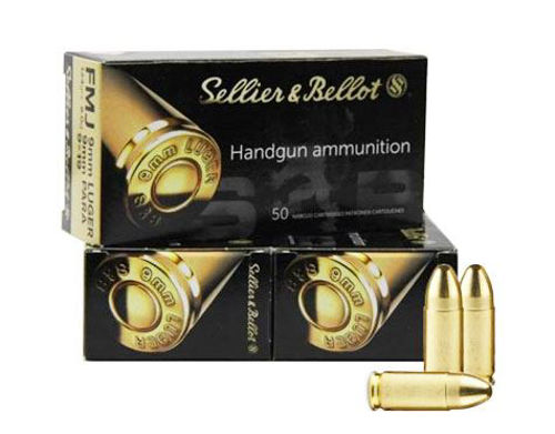 Sellier & Bellot 9mm Luger 124 FMJ (50 pk)