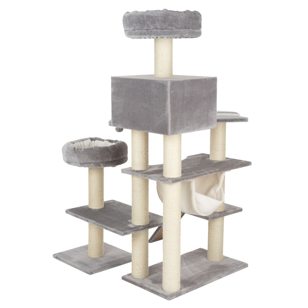 Gingerbread Cat Tree with Ladder - XXL - Grey