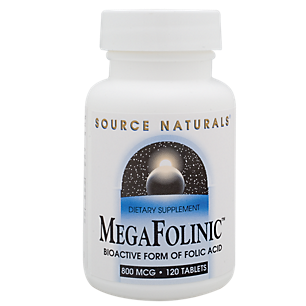 MegaFolinic - Bioactive Form of Folic Acid - 800 MCG (120 Tablets)