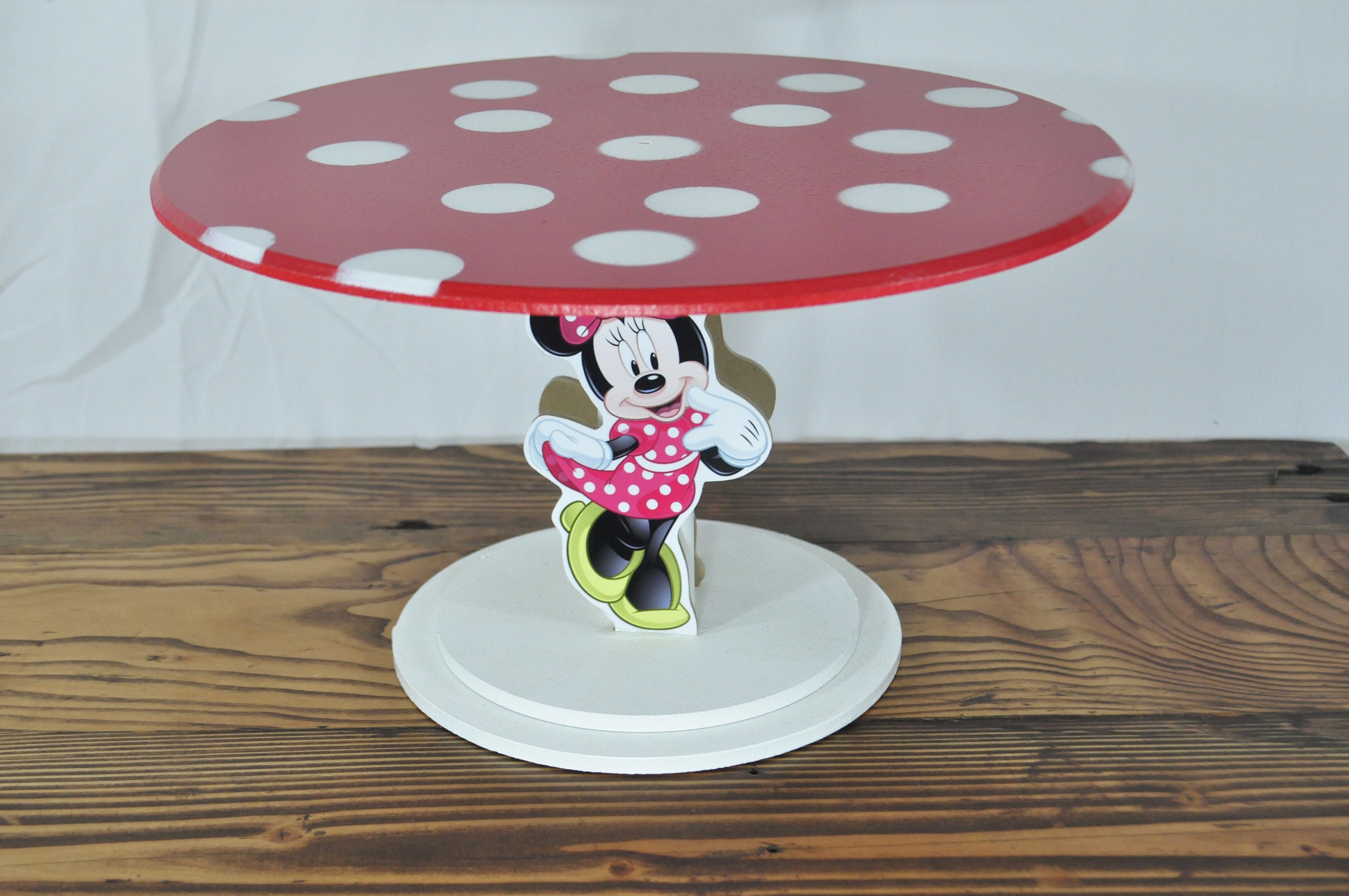Minnie Mouse Inspired Cake Stand, Birthday Party Dessert Tray, Smash Stand