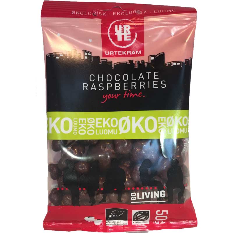 Chocolate raspberries eko 50 g - 34% rabatt