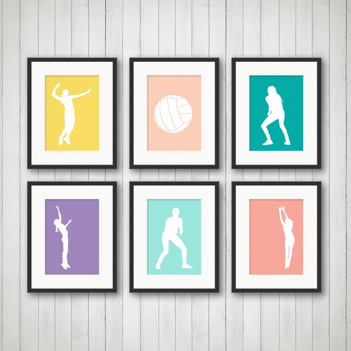 Girls Volleyball Print, Gift For Player, Wall Art Teens Room