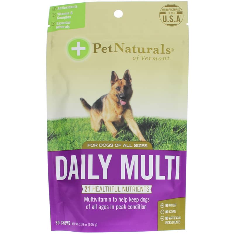 Pet Naturals Of Vermont Daily Multi for Dogs of All Sizes 30 Chewable Tablets