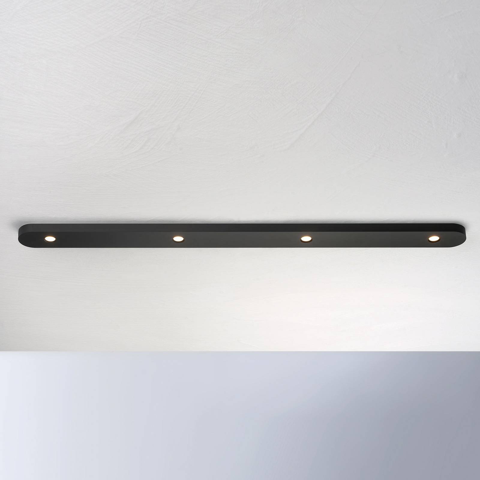 Bopp Close LED-kattovalaisin, 4-lamppuinen, musta