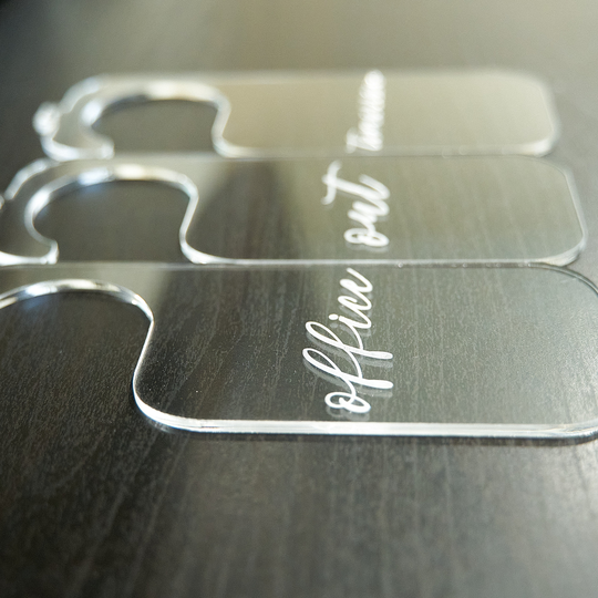 Buy Custom Acrylic Name Hangers, Personalized Clothes Dividers, Closet ...