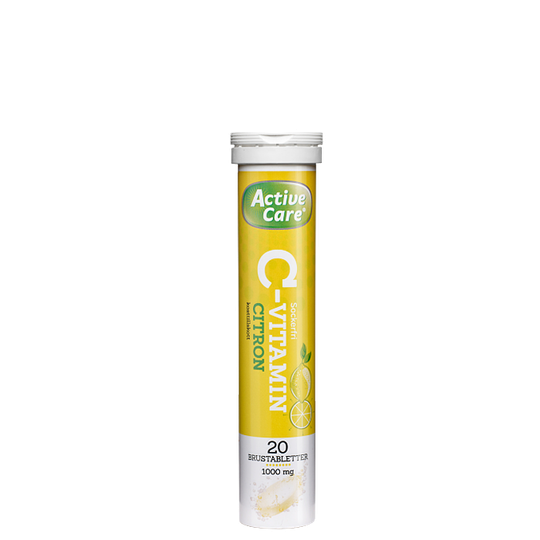 Active Care C-Vitamin, Citron, 20 Brustabletter
