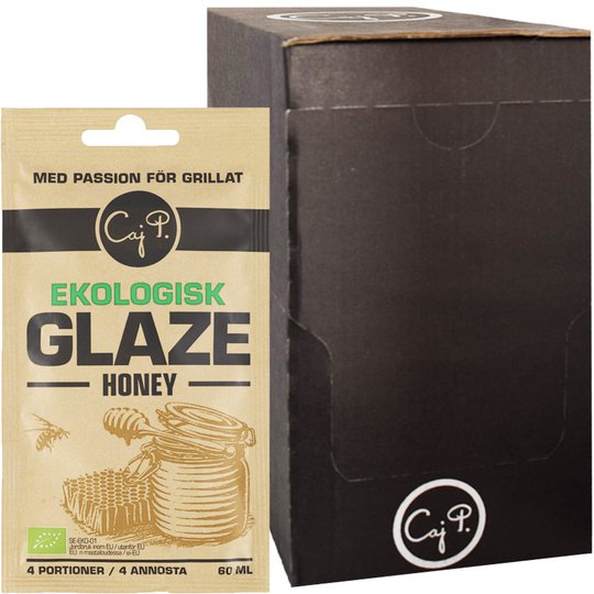 Laatikollinen Luomu "Honey Glaze" 20 x 60ml - 90% alennus