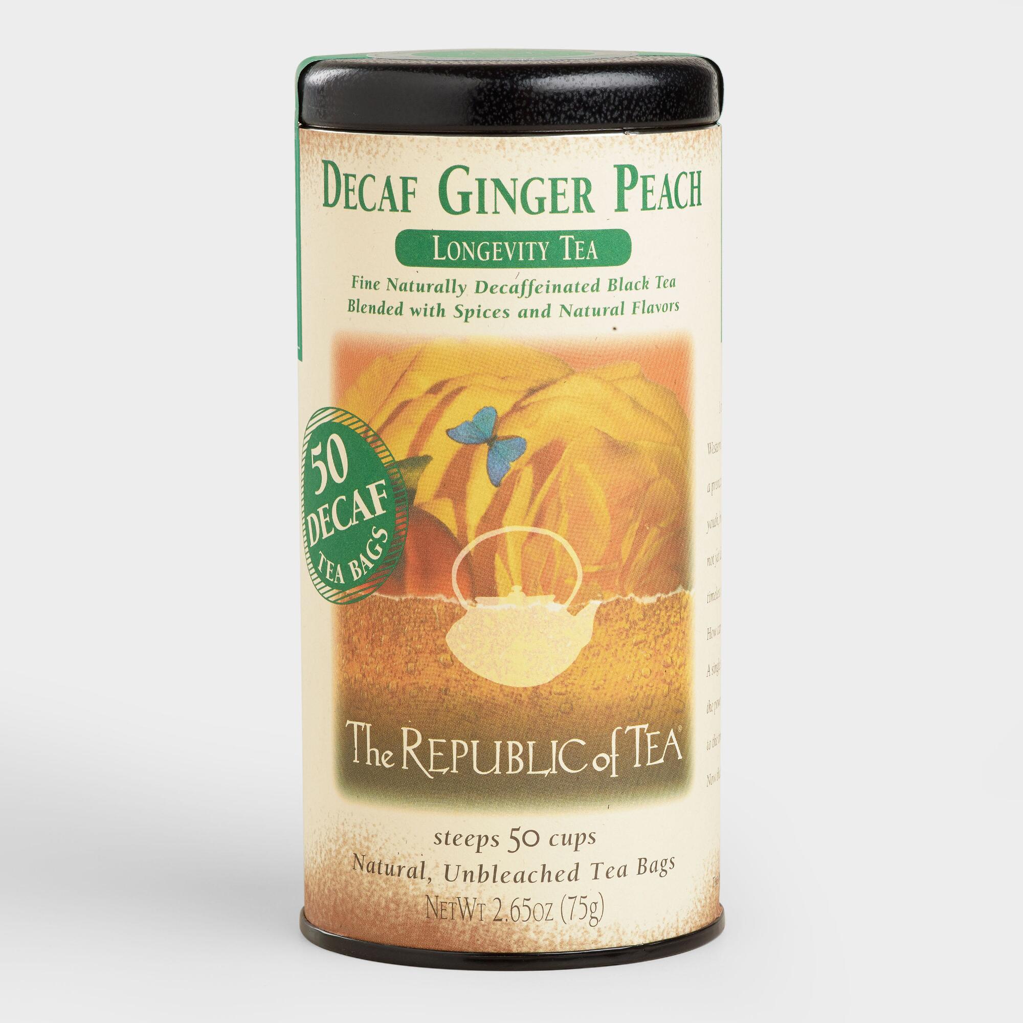 The Republic Of Tea Decaf Ginger Peach Black Tea 50 Count by World Market