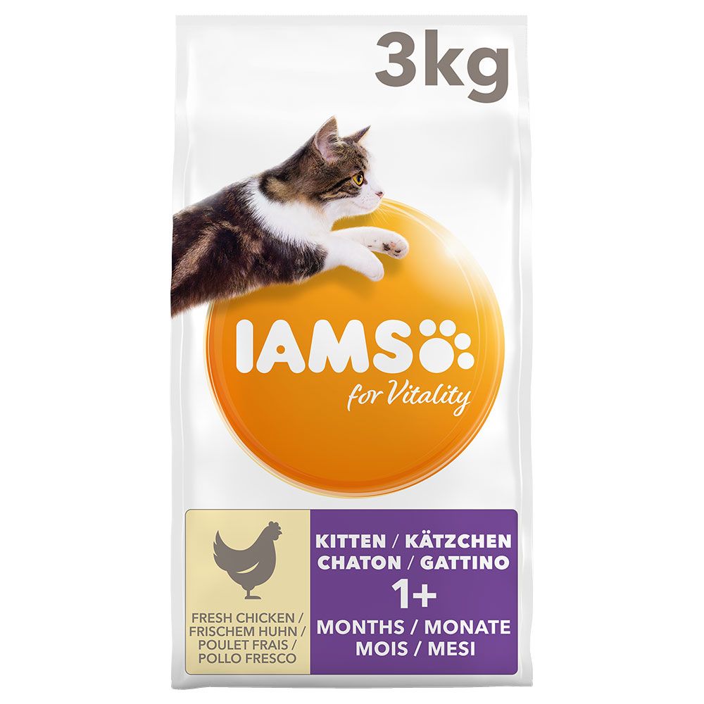 IAMS for Vitality Kitten Fresh Chicken Dry Cat Food - Economy Pack: 2 x 10kg