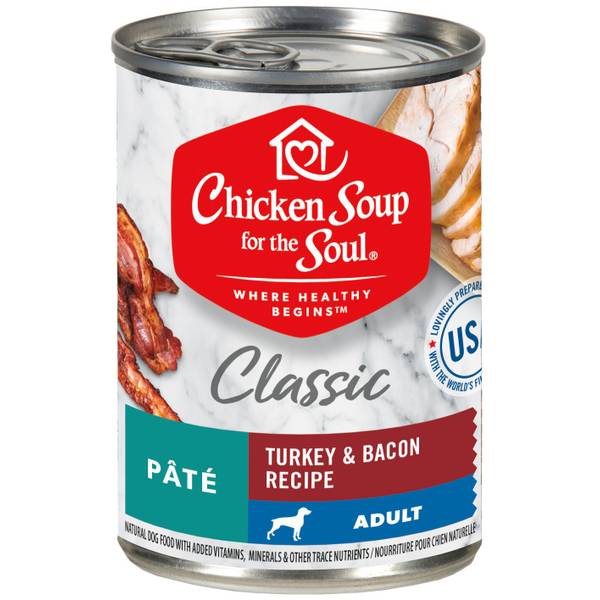 Chicken Soup 13 oz Classic Dog Turkey & Bacon Recipe Canned Dog Food
