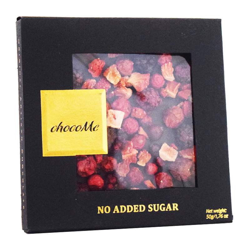 Sockerfri Choklad Jordgubbar, Björnbär & Röda Vinbär 50g - 66% rabatt