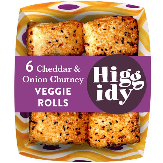 Higgidy Cheddar & Onion Chutney Veggie Rolls