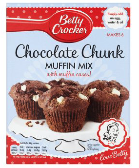 Betty Crocker Chocolate Chunk Muffin Mix 335g