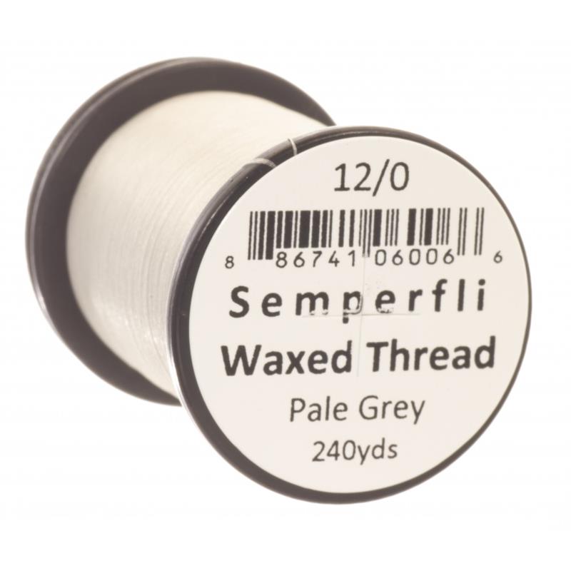 Semperfli Classic Waxed Thread Pale Grey 12/0