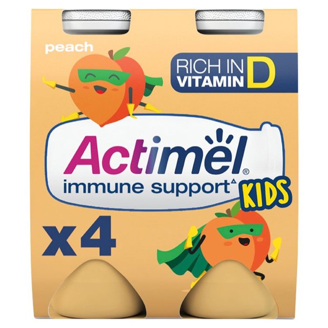 Actimel Kids Peach Yogurt Drinks