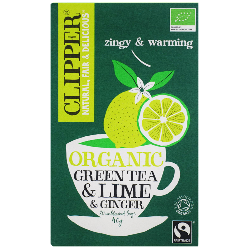 Eko Grönt Te "Lime & Ginger" 40g - 31% rabatt