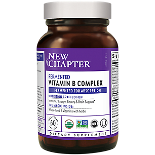 Fermented Vitamin B Complex with Whole Food Herbs for Better Absorption (60 Vegan Tablets)