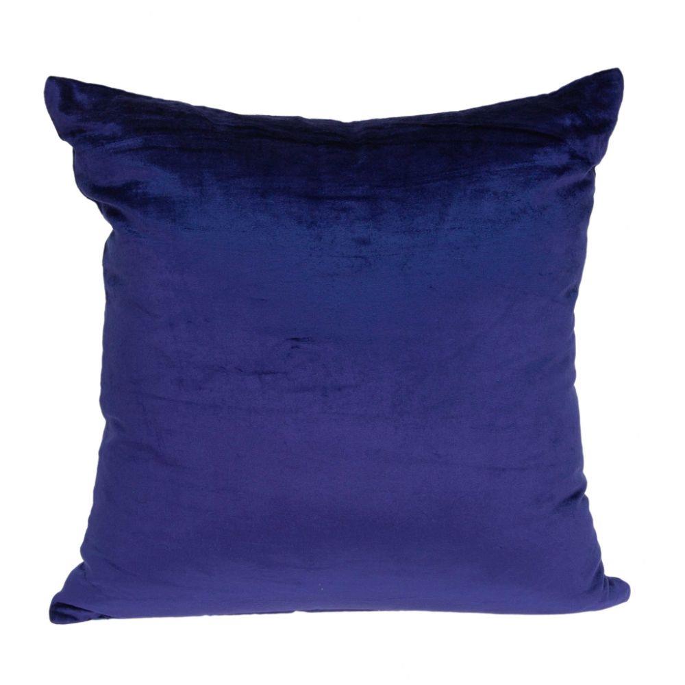 HomeRoots Jordan Royal Blue Standard Cotton Viscose Blend Pillow Case | 333996