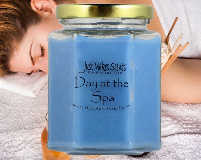 Day At The Spa Blended Soy Candle - Homemade Scented Home Made Hand Poured