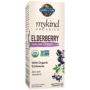 mykind Organics Elderberry Immune Syrup with Organic Echinacea, Zinc and Vitamin C (6.59 Fluid Ounces)