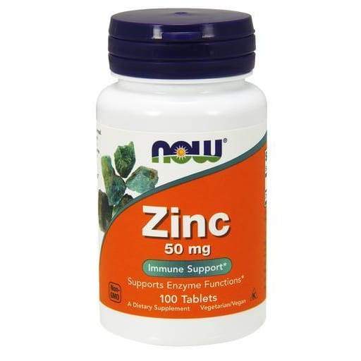 Zinc, 50mg - 100 tablets