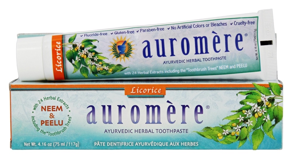 Auromere - Ayurvedic Herbal Toothpaste Licorice - 4.16 oz.
