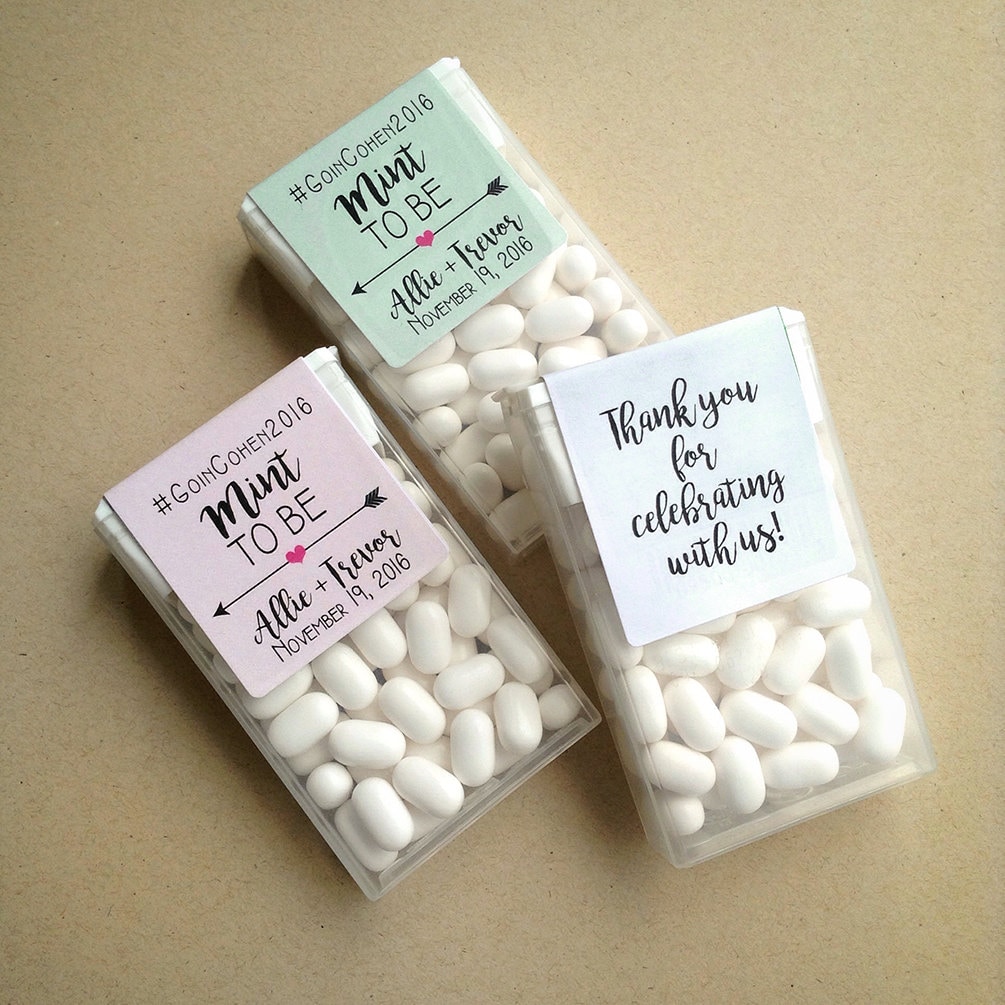 Wraparound Mint To Be Tic Tac Favor Labels Labels Label To Shower Mints