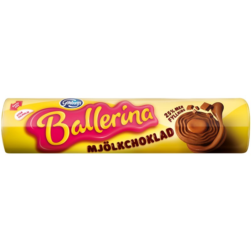Ballerina Kiks Mælkechokolade - 30% rabat