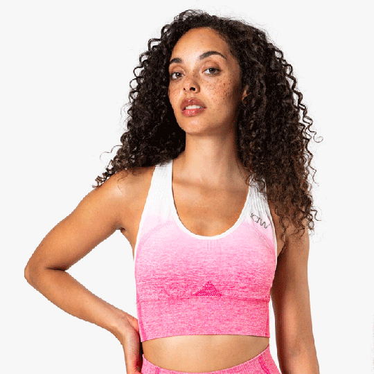 ICIW Ombre Seamless Sports Bra, Perfection Pink