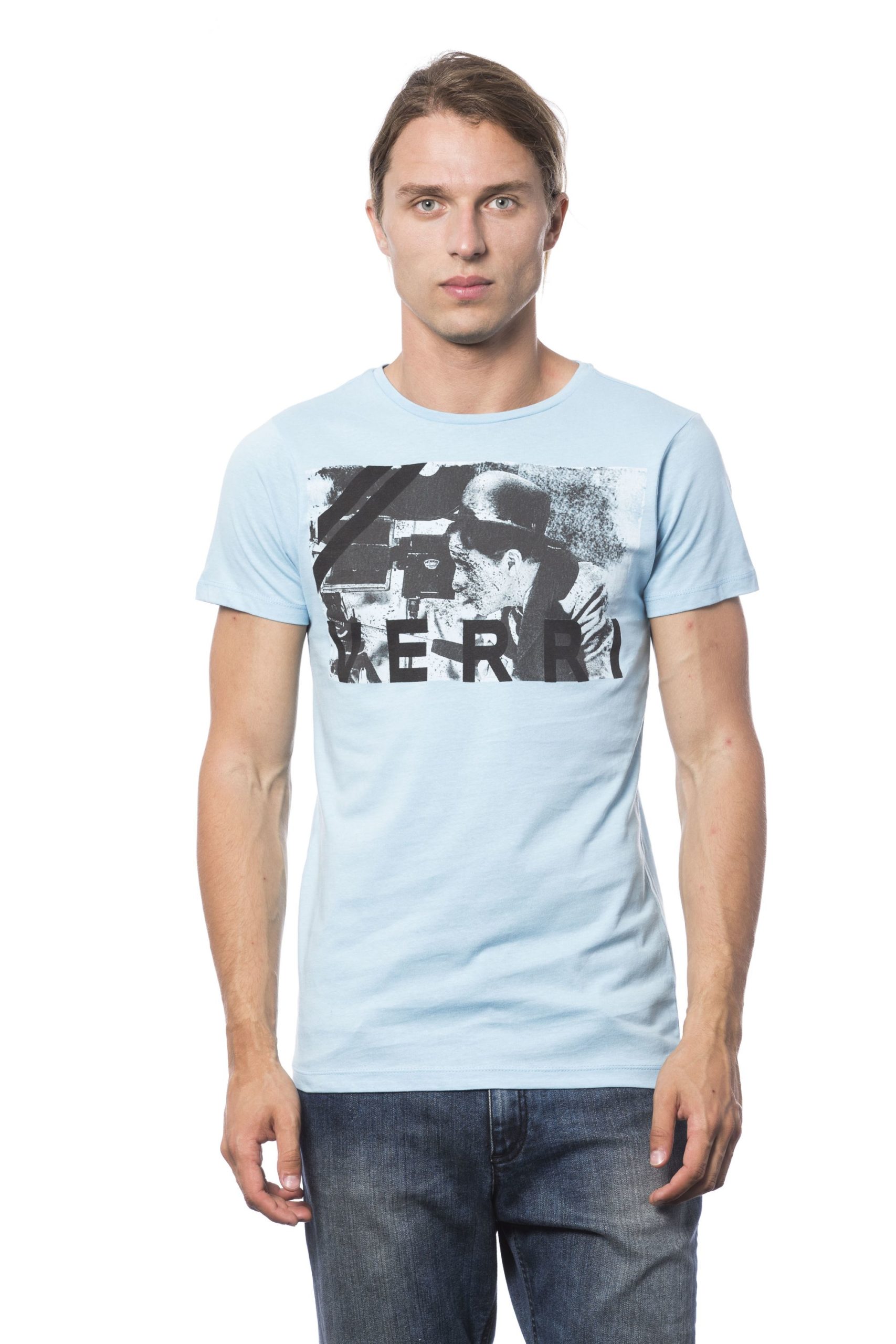 Verri Men's Azzurro Sky T-Shirt Blue VE686007 - S