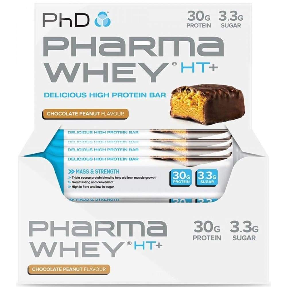 Pharma Whey HT+ Bar, Double Chocolate - 12 bars