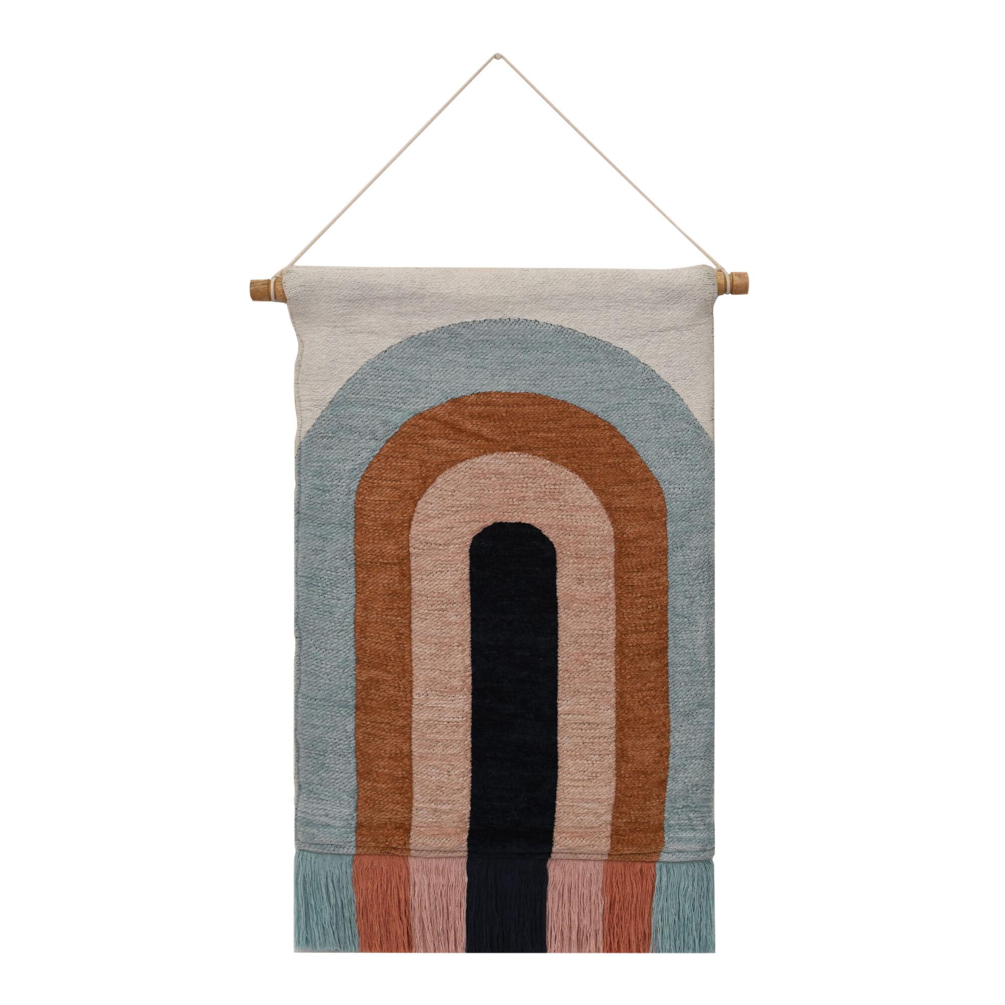 Abstract Rainbow Woven Wall Hanging: Multi - Natural Fiber by World Market