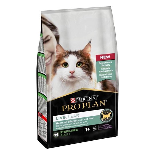 Purina Pro Plan Cat LiveClear Adult Sterilised Turkey 1,4 kg