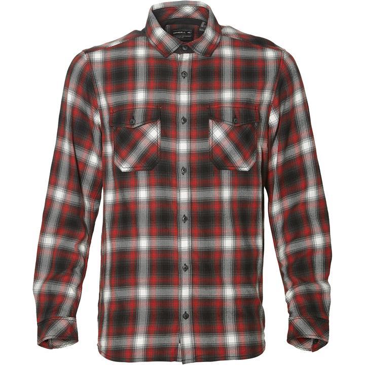 O'Neill Men's Violator Flannel Shirt Various Colours 8719403503347 - S Red Grey
