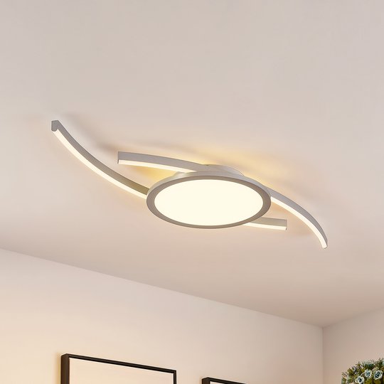 Lucande Tiaro -LED-kattovalaisin, pyöreä