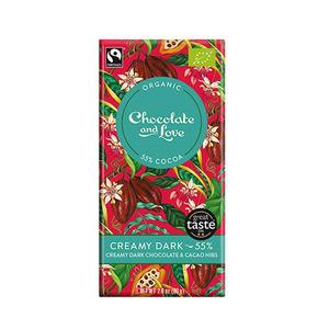 Chocolate and Love Chokolade Creamy dark 55% Ø - 80 gr