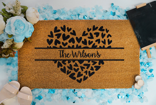 Golden Retriever | Dog | Personalized Doormat | Custom Doormat | Welcome  Mat | Housewarming Gift | Closing Gift | Last Name Door Mat