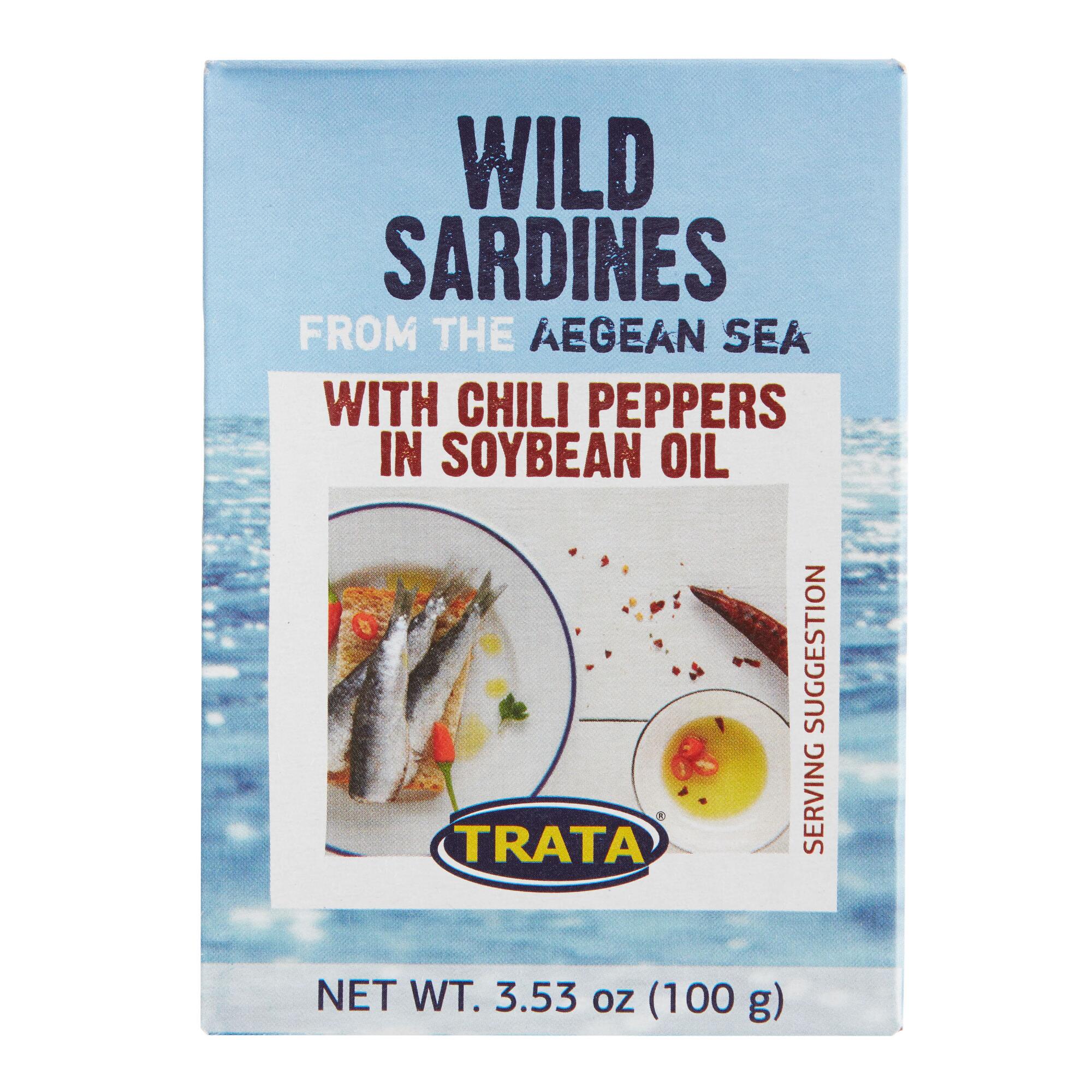 Trata Wild Sardines Piquant in Vegetable Oil Set of 2 by World Market