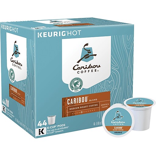 Caribou Blend Coffee, Keurig K-Cup Pods, Medium Roast, 44/Box (357453)