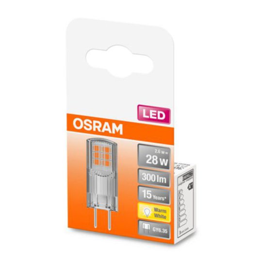 OSRAM kaksikantainen LED-lamppu GY6,35 2,6W, 300lm