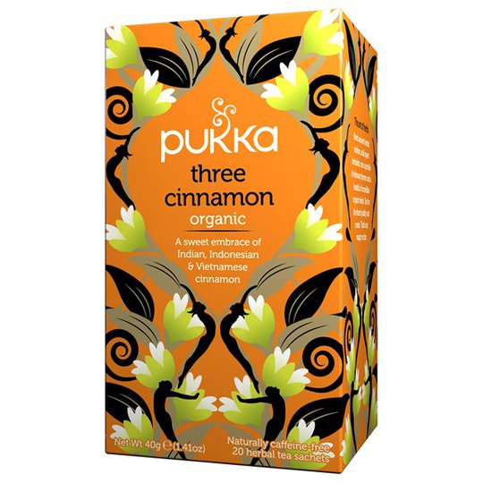 Pukka Herbs Örtte Three Cinnamon, 20 påsar