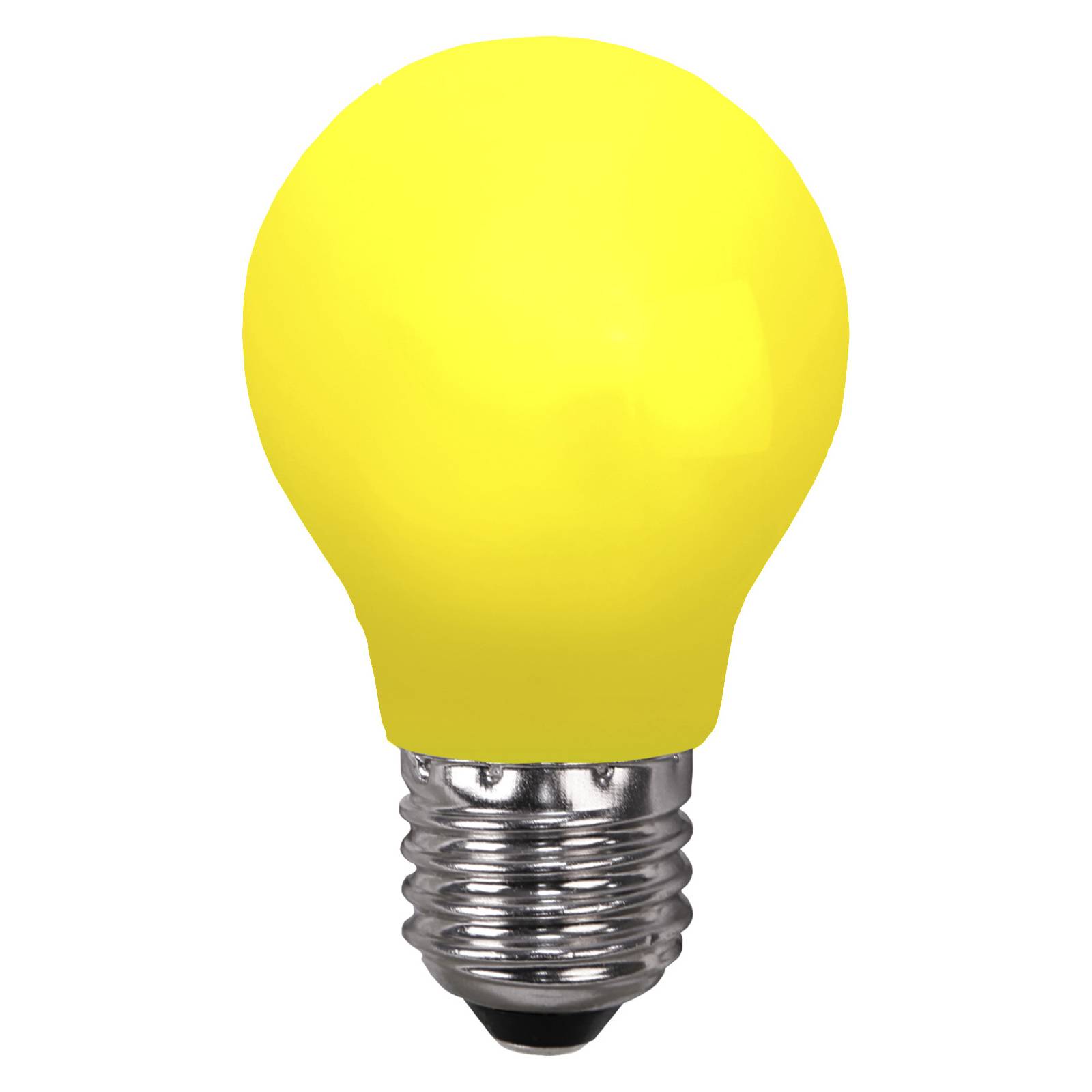 LED-lamppu E27 valoketjuihin, murtumaton keltainen