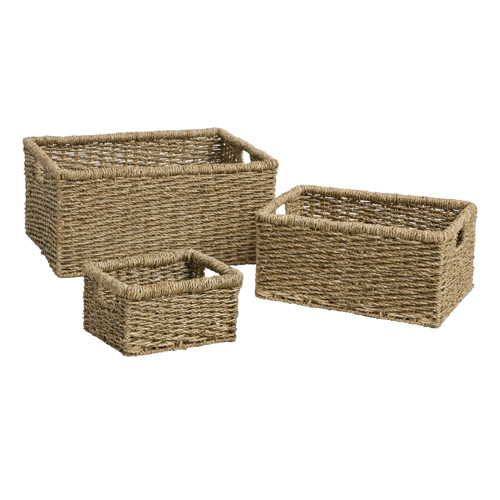 Natural Seagrass Trista Utility Basket by World Market