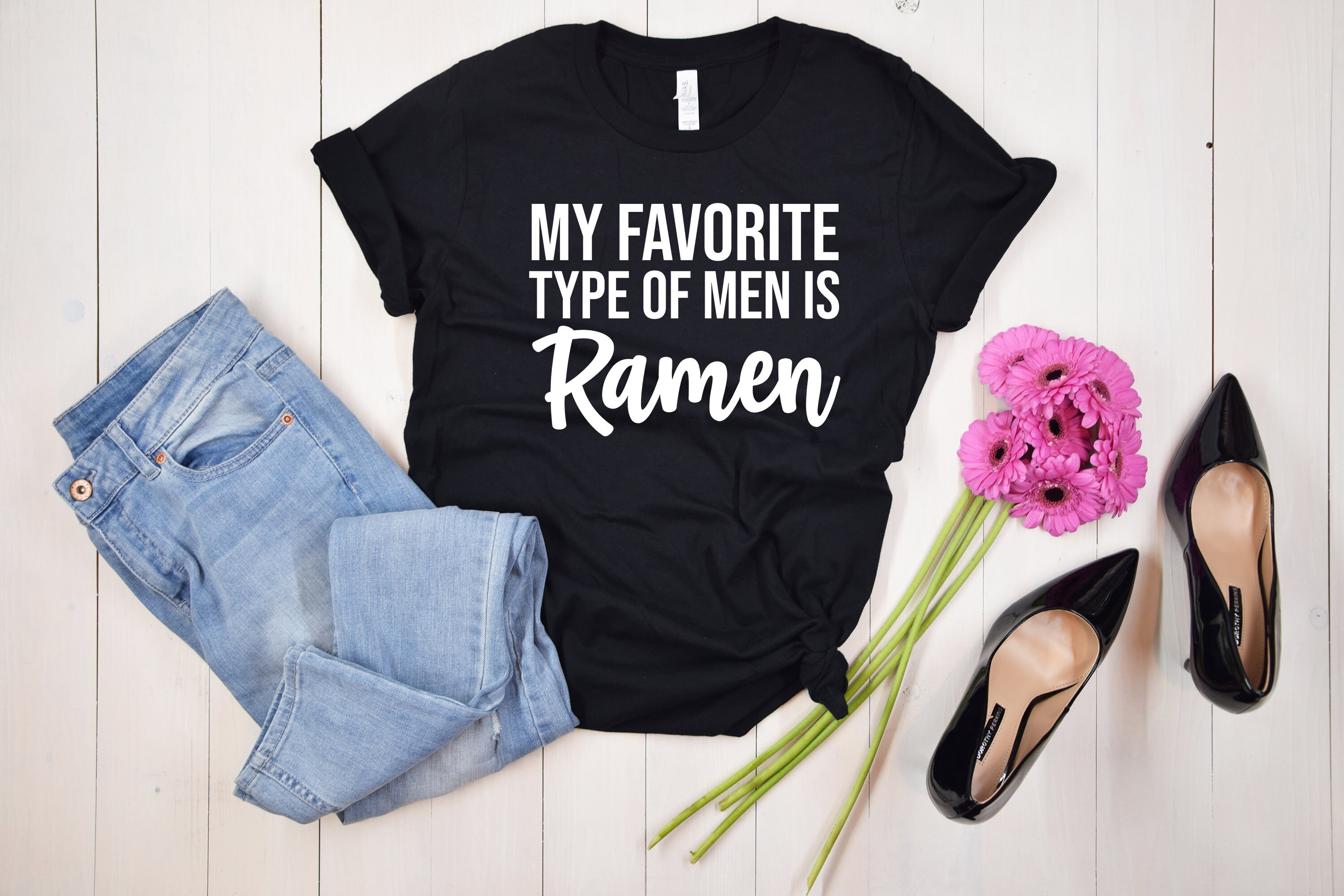 My Favorite Type Of Men Is Ramen Shirt, Soup T-Shirt, Funny Food Shirt