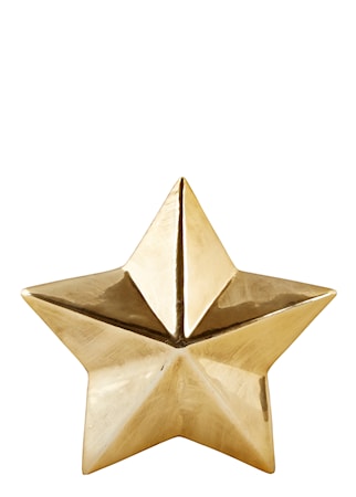Koriste-esine Tähti Kulta 12x12 cm