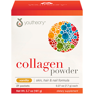 Collagen Powder - Hair, Skin, Nails - Vanilla (21 Single Serving Packets)