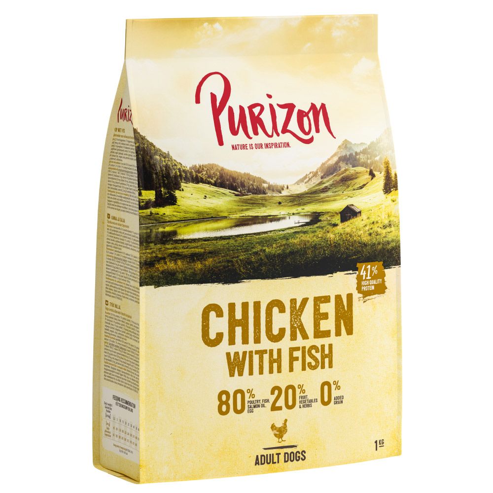 1kg Purizon Grain-Free Dry Dog Food - Special Price!* - Adult Black Angus Beef with Turkey
