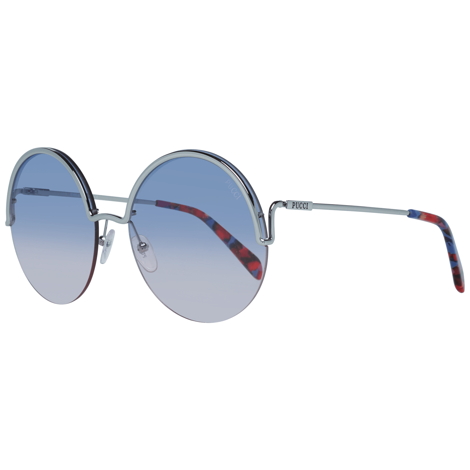 Emilio Pucci Women's Sunglasses Silver EP0117 6116W
